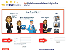 Tablet Screenshot of pitchrate.presskit247.com