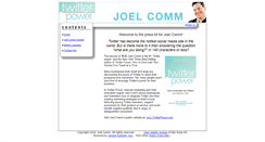 Desktop Screenshot of joelcomm.presskit247.com