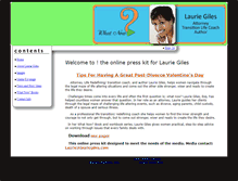 Tablet Screenshot of lauriegiles.presskit247.com